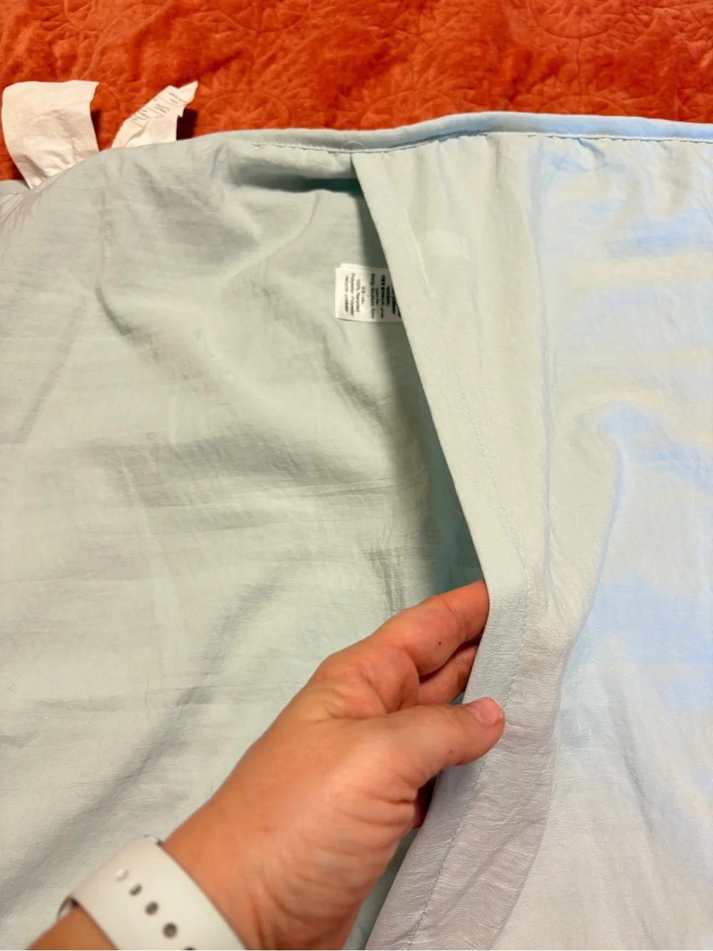 Pottery Barn Kids Blue Diamond Ruched Quilted Standard Sham 20x26